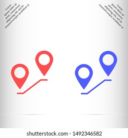 gps icon vector eps 10 , Lorem ipsum flat design