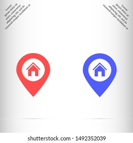 gps icon vector eps 10 , Lorem ipsum flat design