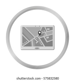 GPS icon of vector illustration for web and mobile