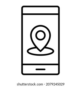 GPS-Symbol, Vektorbild. Kann auch für Web-Apps, mobile Apps und Printmedien verwendet werden.