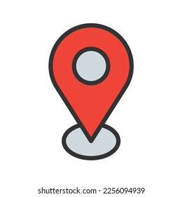 Gps Icon vector image. Suitable for mobile apps, web apps and print media.