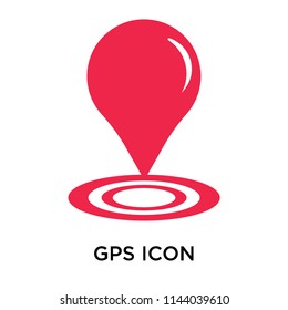 Gps icon vector isolated on white background for your web and mobile app design, Gps logo concept