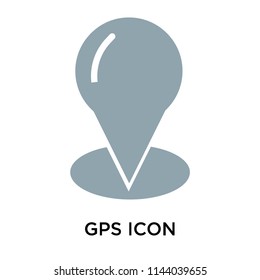 Gps icon vector isolated on white background for your web and mobile app design, Gps logo concept