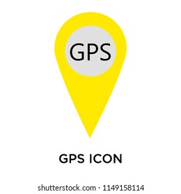Gps icon vector isolated on white background for your web and mobile app design, Gps logo concept