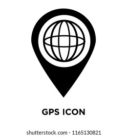 Gps icon vector isolated on white background, Gps transparent sign , navigation symbols