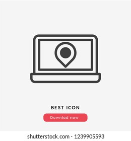 Gps icon vector. Location gps symbol. Map pin icon. Pointer, gps symbol. Direction gps.