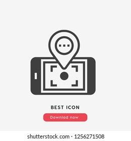 Gps icon vector. Location gps symbol. Map pin icon. Pointer, gps symbol. Direction gps.