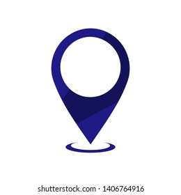 GPS icon vector logo design. Map pointer icon. Pin location symbol. 
Flat design style Navigation icons for web and mobile.