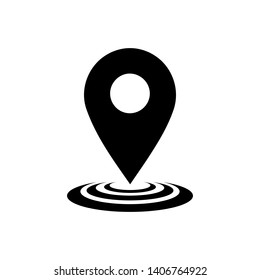 GPS icon vector logo design. Map pointer icon. Pin location symbol. 
Flat design style Navigation icons for web and mobile.