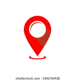 GPS icon vector logo design. Map pointer icon. Pin location symbol. 
Flat design style Navigation icons for web and mobile.