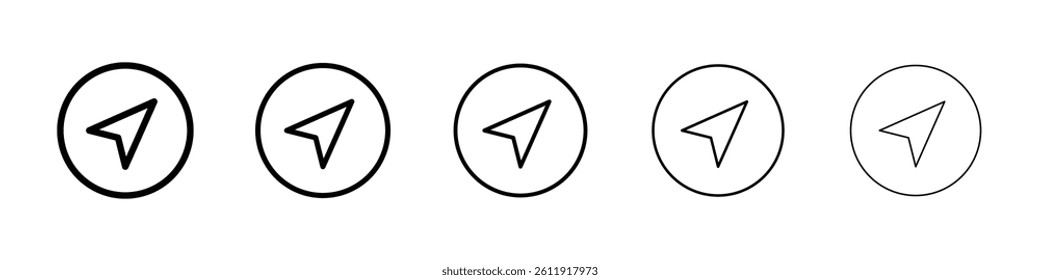 GPS icon Vector logo sign