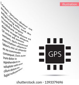 gps  icon vector . Lorem Ipsum Illustration design