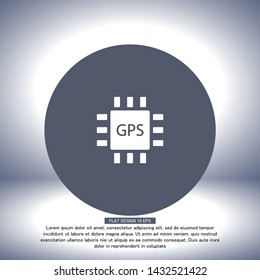 gps icon vector . Lorem Ipsum Illustration design