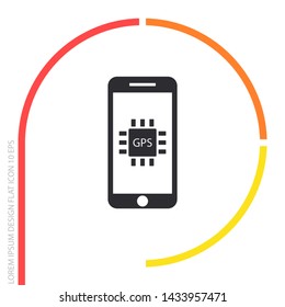 gps icon vector . Lorem Ipsum Illustration design