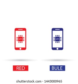 gps icon vector . Lorem Ipsum Illustration design
