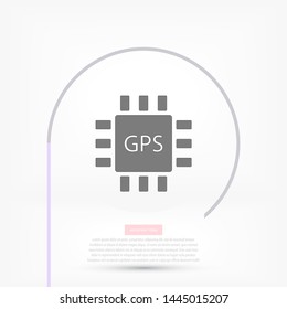 gps icon vector . Lorem Ipsum Illustration design