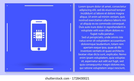 vector de icono gps. Lorem Ipsum Diseño de ilustración