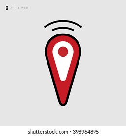 Gps icon / vector icon for web and mobile applications