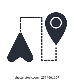 gps icon. vector.Editable stroke.linear style sign for use web design,logo.Symbol illustration.