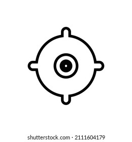 GPS icon, Web icon, Technology vector illustration.