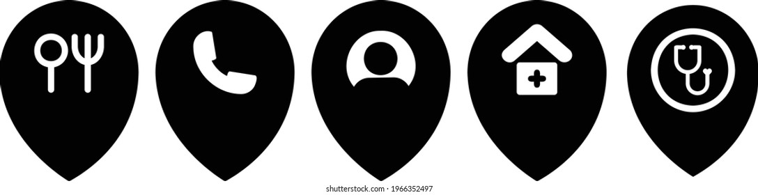 GPS icon, for websites and applications