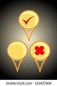 GPS icons.