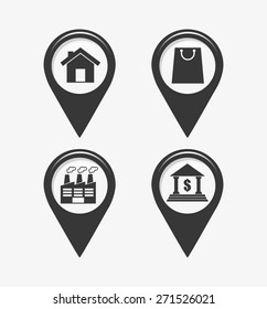 gps icons design, vector illustration eps10 graphic 