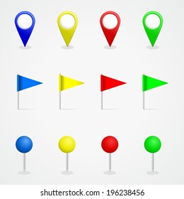GPS icons set