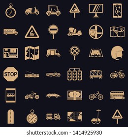 Gps icons set. Simple style of 36 gps vector icons for web for any design