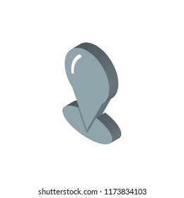 Gps isometric left top view 3D icon