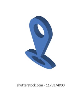 Gps isometric left top view 3D icon