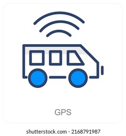 Concepto De Icono De Localización Y GPS