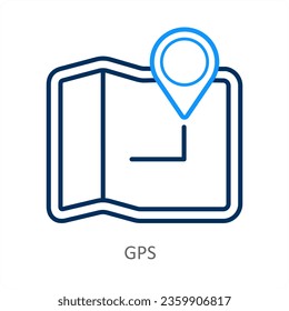 Gps and location icon concept