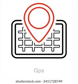 GPS-Symbol-Konzept