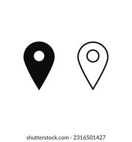 Gps Location icon on white background