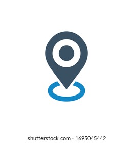 GPS, icono de ubicación (ilustración vectorial)