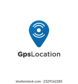 Gps Location logo simple design technology