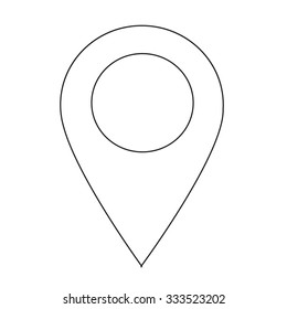 GPS location Map pointer icon