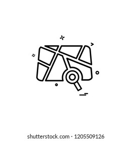 gps location map travel direction icon vector design