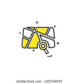 gps location map travel direction icon vector design