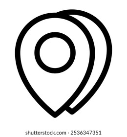 Localização GPS - localização GPS moderna ou símbolo de ícone de navegação
