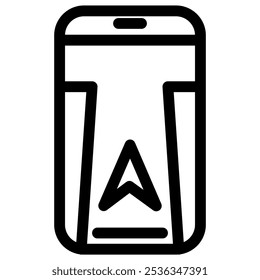 GPS location - modern GPS location or navigation icon symbol