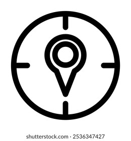 Localização GPS - localização GPS moderna ou símbolo de ícone de navegação