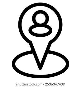 Ubicación GPS - ubicación GPS moderna o símbolo de icono de navegación