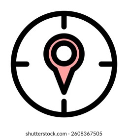 GPS location - modern GPS location or navigation icon symbol