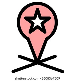 GPS location - modern GPS location or navigation icon symbol