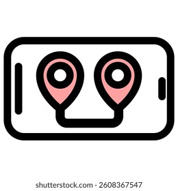 GPS location - modern GPS location or navigation icon symbol