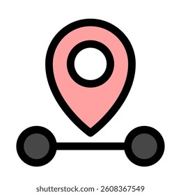 GPS location - modern GPS location or navigation icon symbol