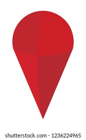 GPS location pin / drop pin / drop sign in red