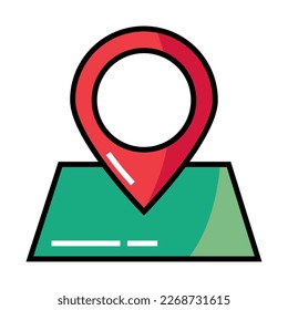 gps location pin icon isolated
